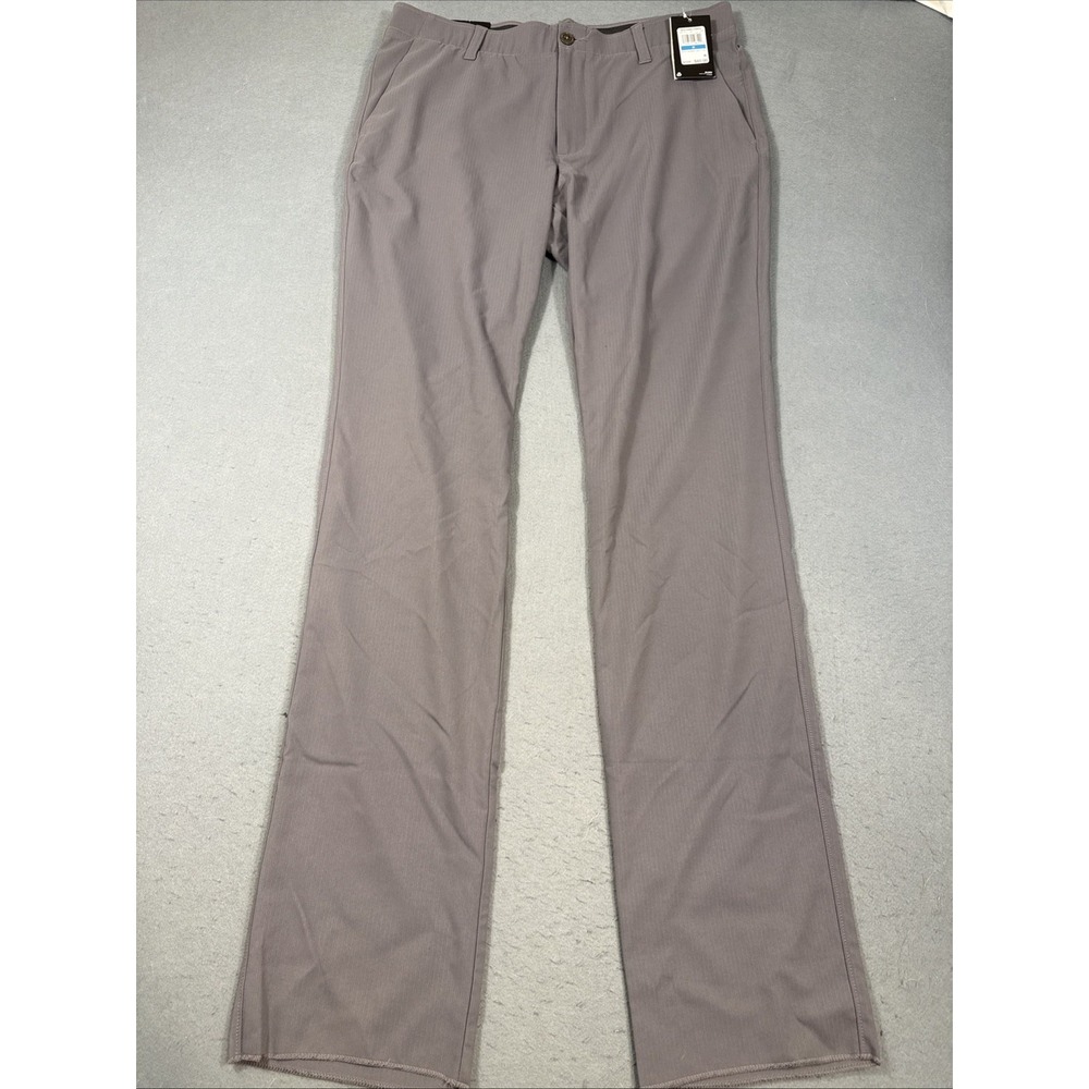 Under Armour Drive Golf Pants Mens 36/30 GRAY Performance Elastic Waist NWT